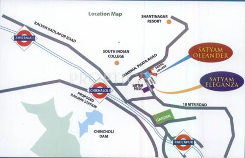  oleander Images for Location Plan of Satyam Oleander