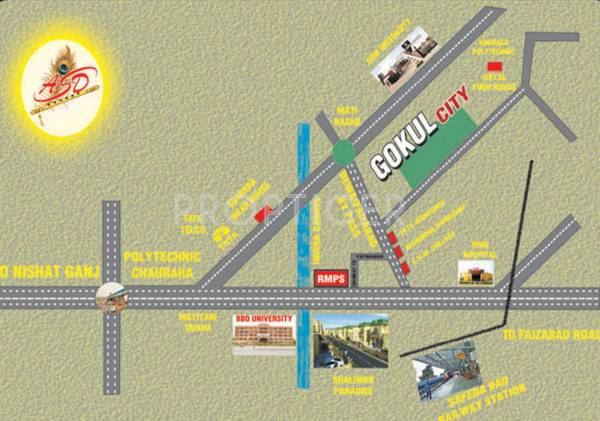 Images for Location Plan of Ablazestar Gokul City