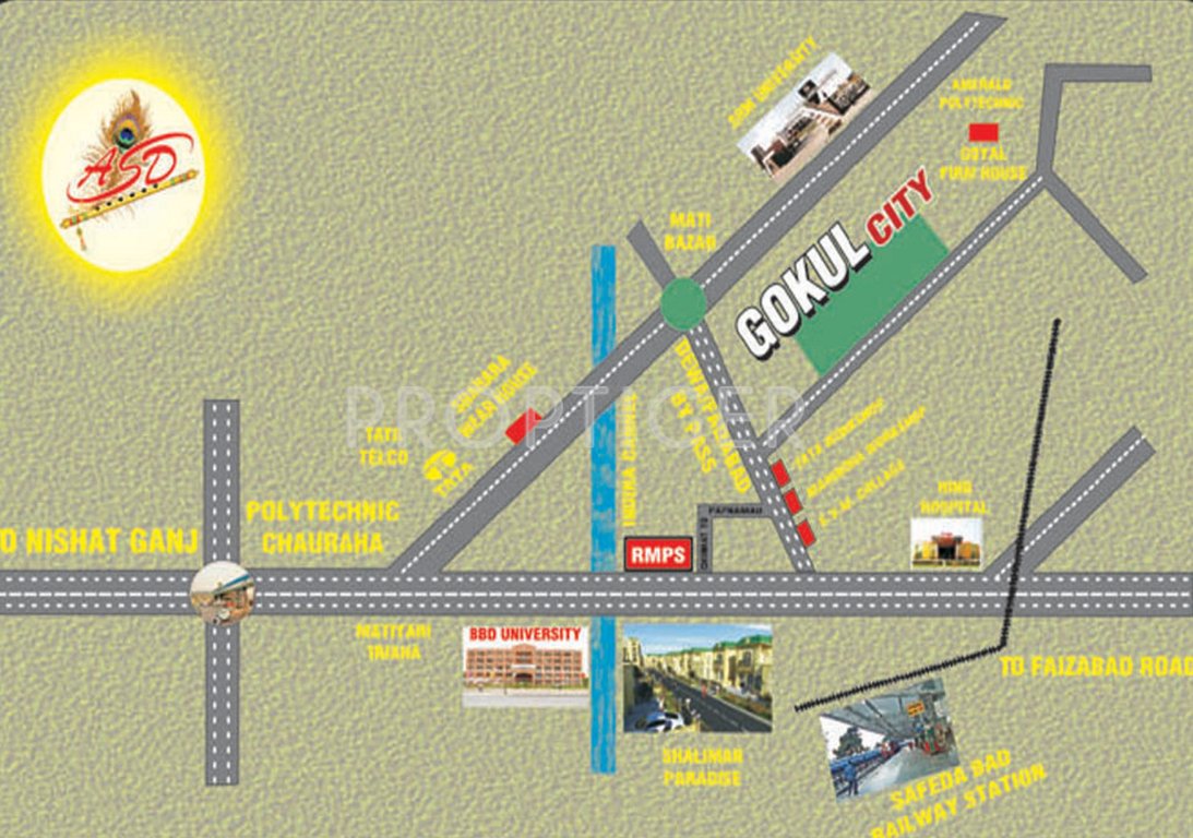 Images for Location Plan of Ablazestar Gokul City