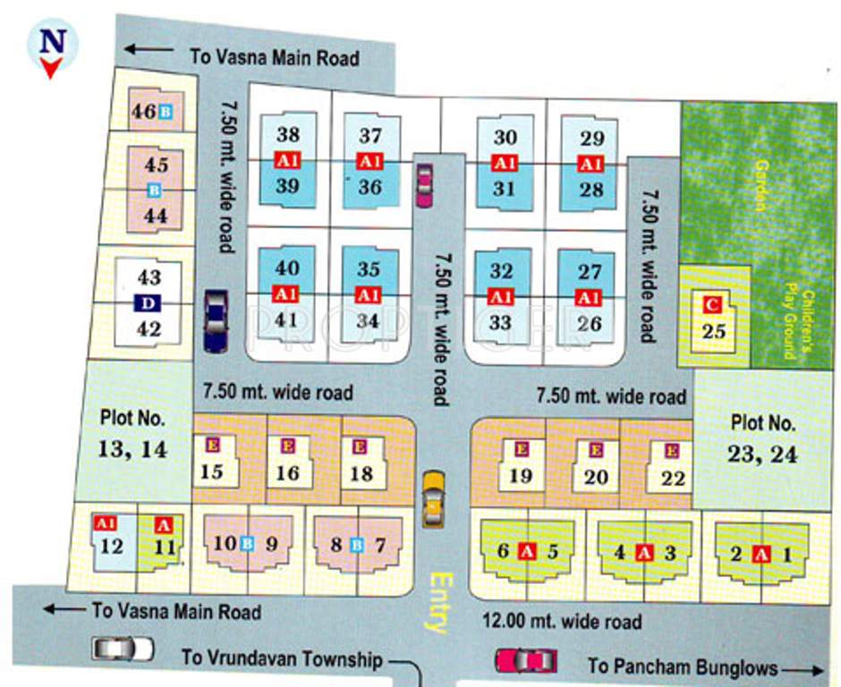 Images for Layout Plan of SB Vaibhav Bunglows