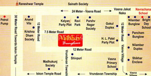 Images for Location Plan of SB Vaibhav Bunglows Images for Location Plan of SB Vaibhav Bunglows