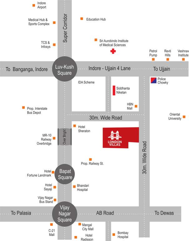  london villas Images for Location Plan of NM London Villas