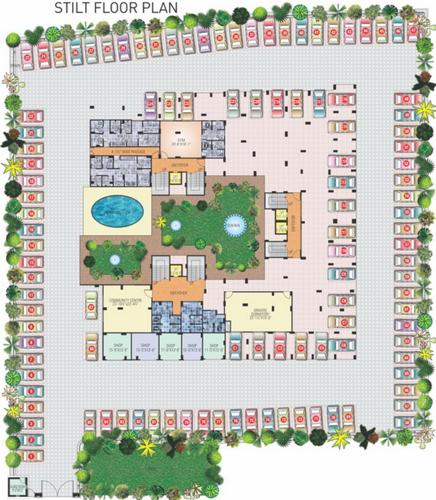  residency Images for Cluster Plan of Aastha Residency