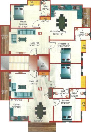 Images for Cluster Plan of Himayam Fenbreeze Apartments