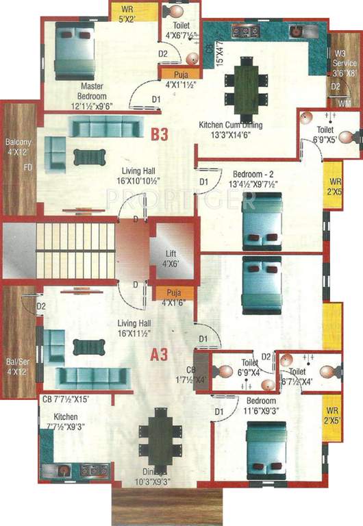 Images for Cluster Plan of Himayam Fenbreeze Apartments