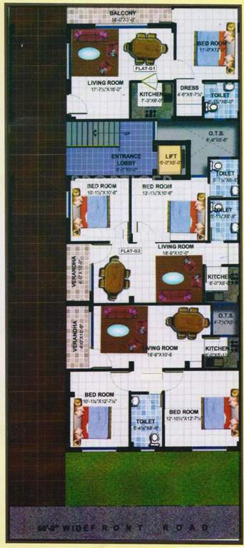 Images for Cluster Plan of IBIS Classic Apartments
