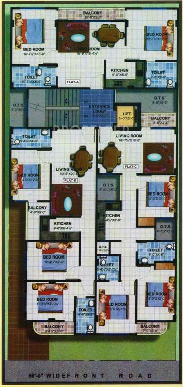 Images for Cluster Plan of IBIS Classic Apartments