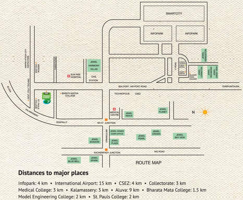  pristine greens Images for Location Plan of Jewel Pristine Greens
