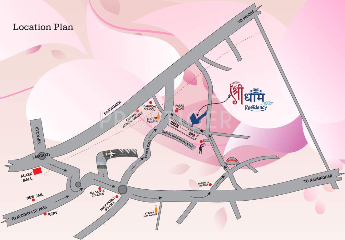  shree dham residency Images for Location Plan of Shrishti Shree Dham Residency