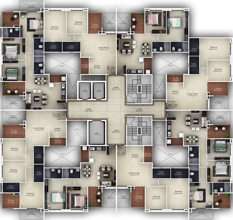  falcon Images for Cluster Plan of Kohinoor Falcon