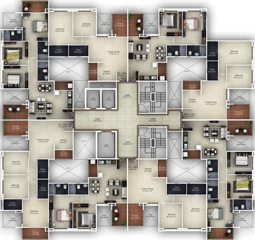 Images for Cluster Plan of Kohinoor Falcon falcon Images for Cluster Plan of Kohinoor Falcon