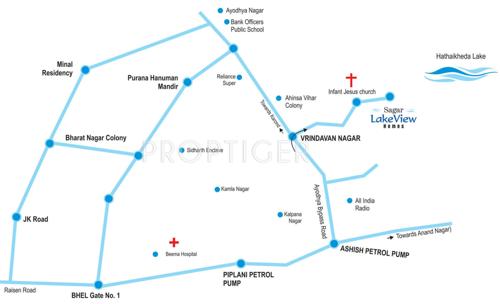 Images for Location Plan of Agrawal Sagar Lake View Homes Villas