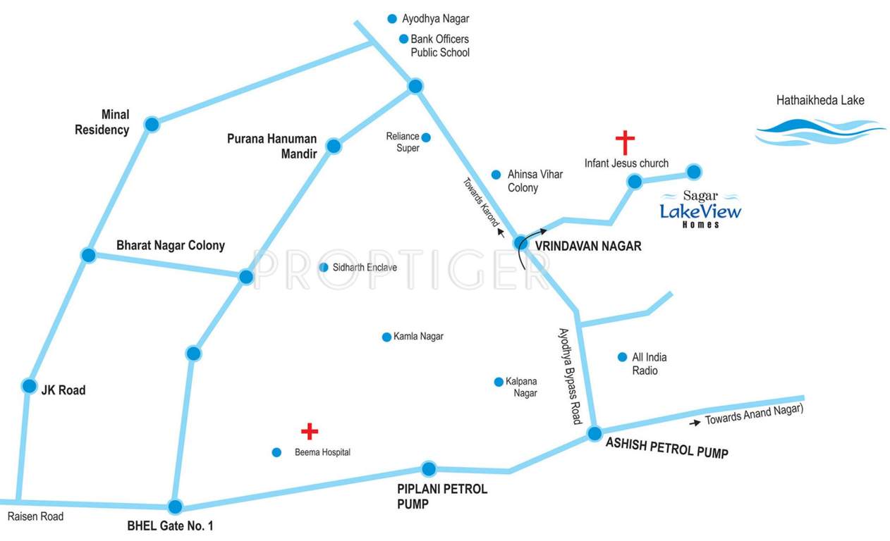 Images for Location Plan of Agrawal Sagar Lake View Homes Villas