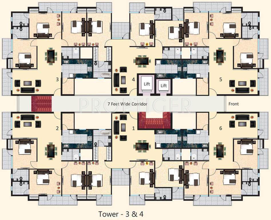 sagar lakeview homes Images for Cluster Plan of Agrawal Sagar Lakeview Home Apartment