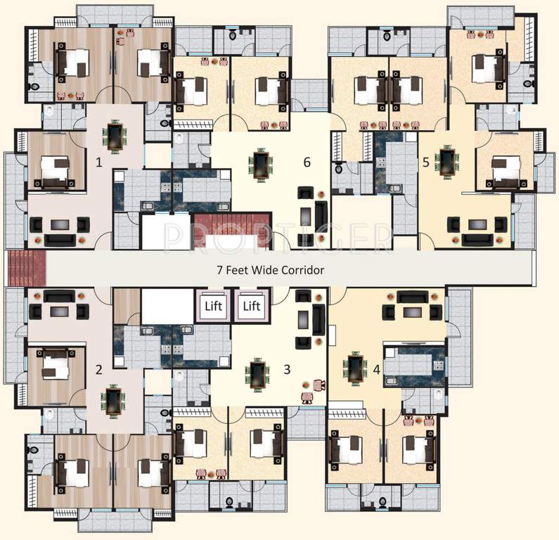 sagar lakeview homes Images for Cluster Plan of Agrawal Sagar Lakeview Home Apartment