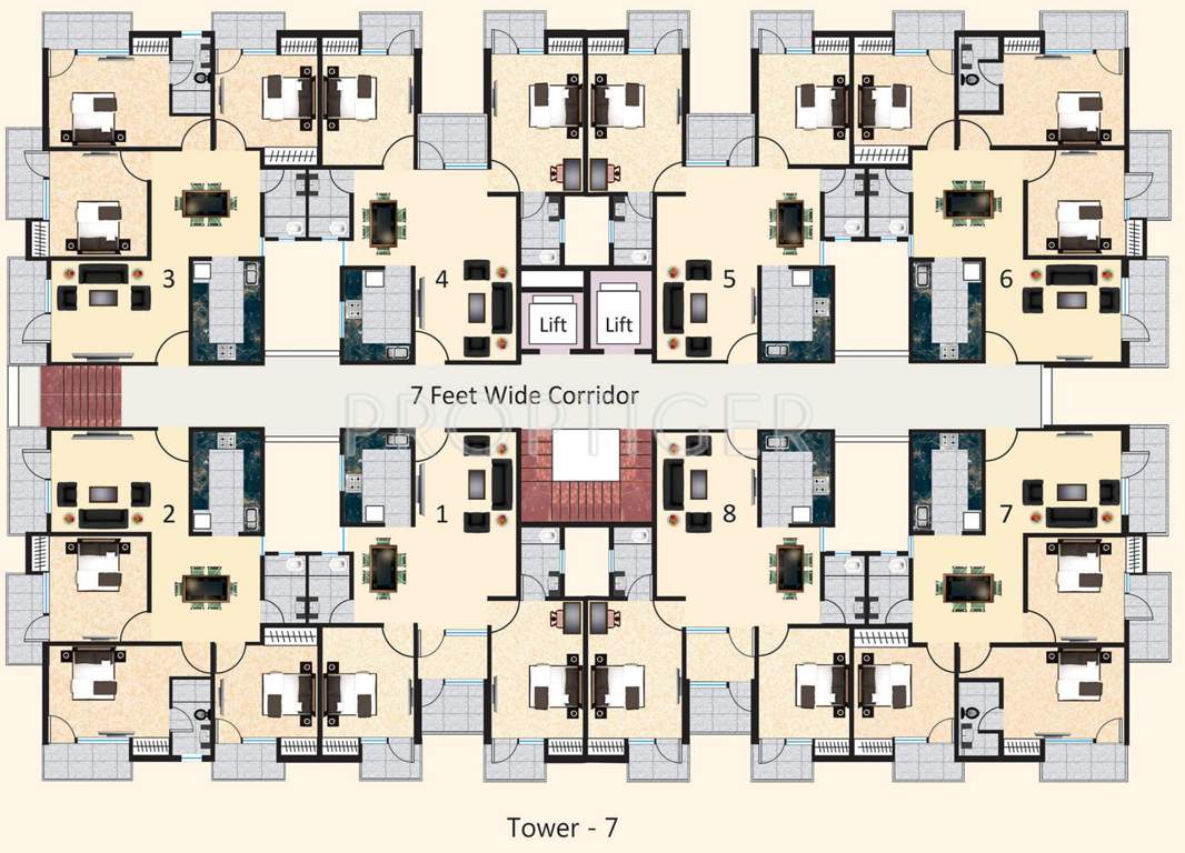 sagar lakeview homes Images for Cluster Plan of Agrawal Sagar Lakeview Home Apartment