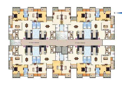  sagar-lakeview-homes Tower 1 Cluster Plan