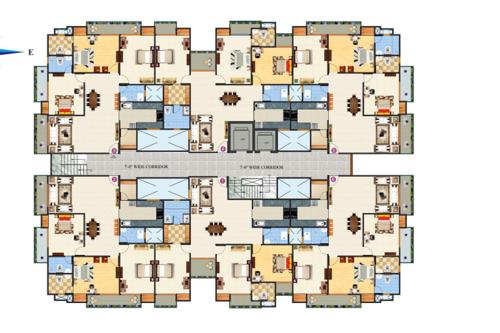  sagar-lakeview-homes Tower 3 Cluster Plan