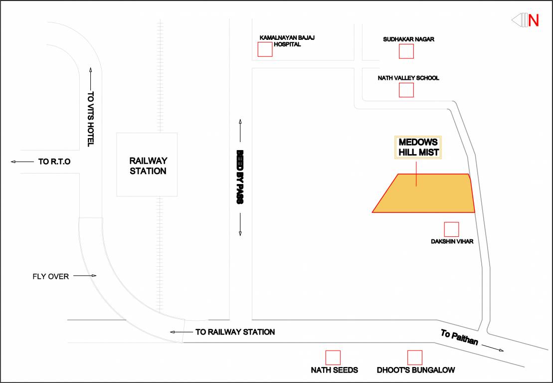 Images for Location Plan of Nagpal Meadows Hill Mist Row Houses
