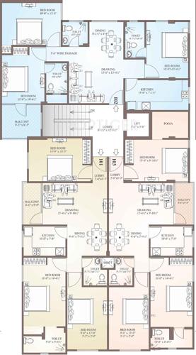 balaji-dham-build-estates-pvt-ltd ambuj-global Ambuj Global Cluster Plan from 1st to 3rd Floor