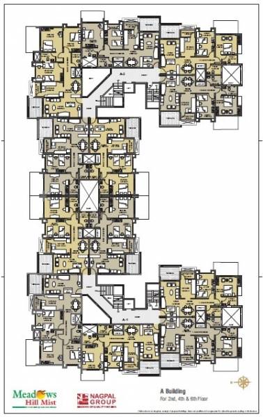 Block A Cluster Plan from 2nd to 6th Floor meadows-hill-mist Block A Cluster Plan from 2nd to 6th Floor