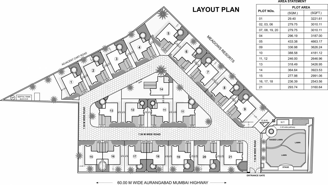  meadows hill view homes Layout Plan