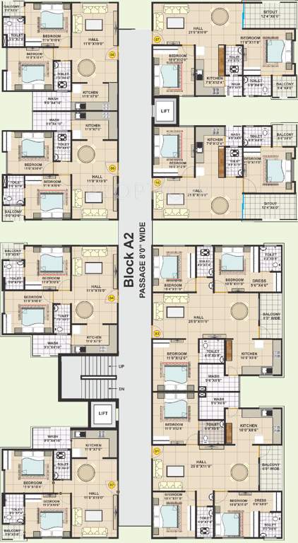 residency Images for Cluster Plan of Shubham Residency