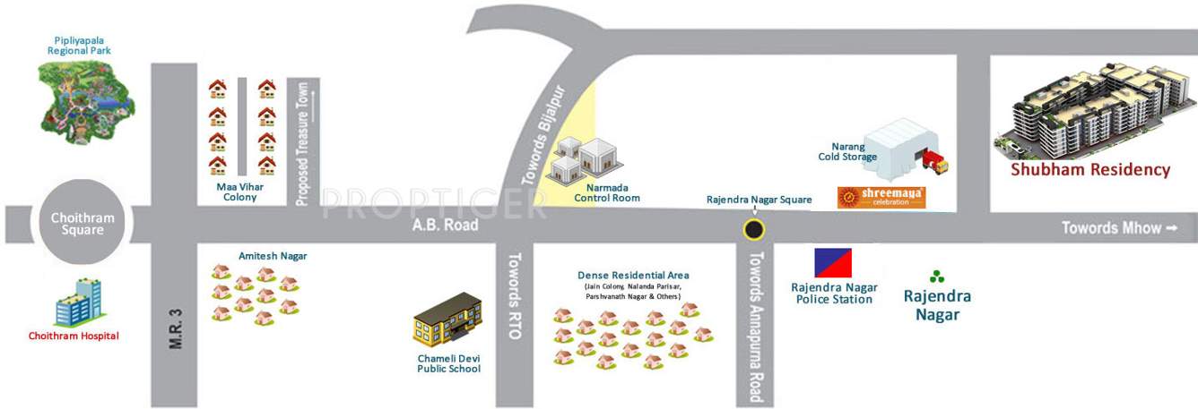 residency Images for Location Plan of Shubham Residency