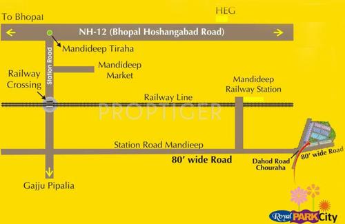 Location Plan rai-homes-universal-pvt.-ltd. royal-park-city-apartment Location Plan