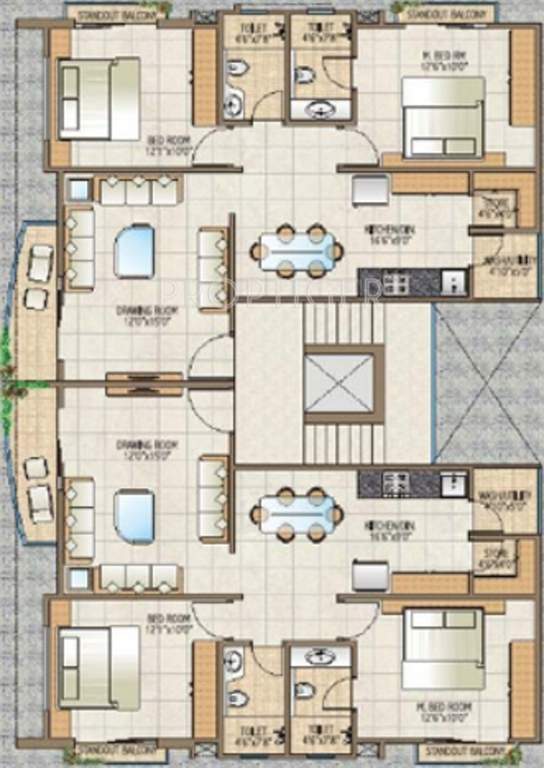 Images for Cluster Plan of SB Eshanya Residency