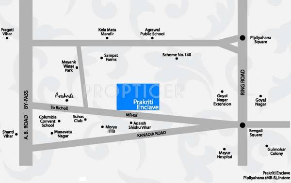 apollo-creations-pvt.-ltd. prakriti-enclave Location Plan