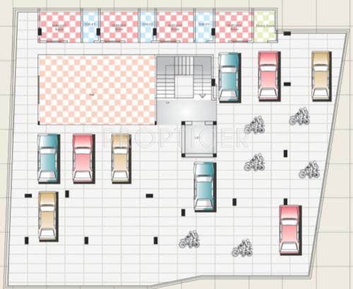 balaji-dham-build-estates-pvt-ltd panchsheel-residency Stilt Plan Panchsheel Residency Cluster Plan
