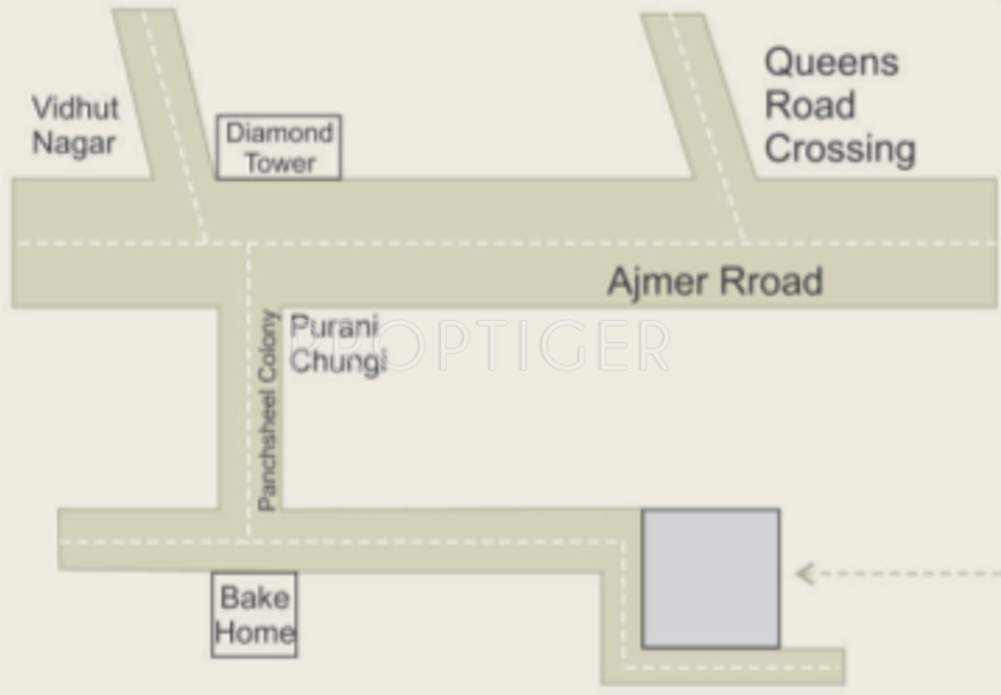 balaji dham build estates pvt ltd panchsheel residency Location Plan