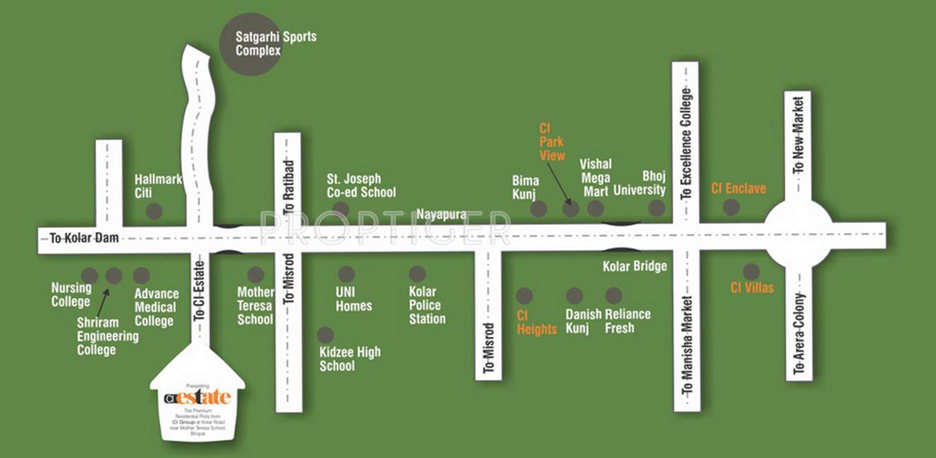  estate villa Images for Location Plan of CI Estate Villa