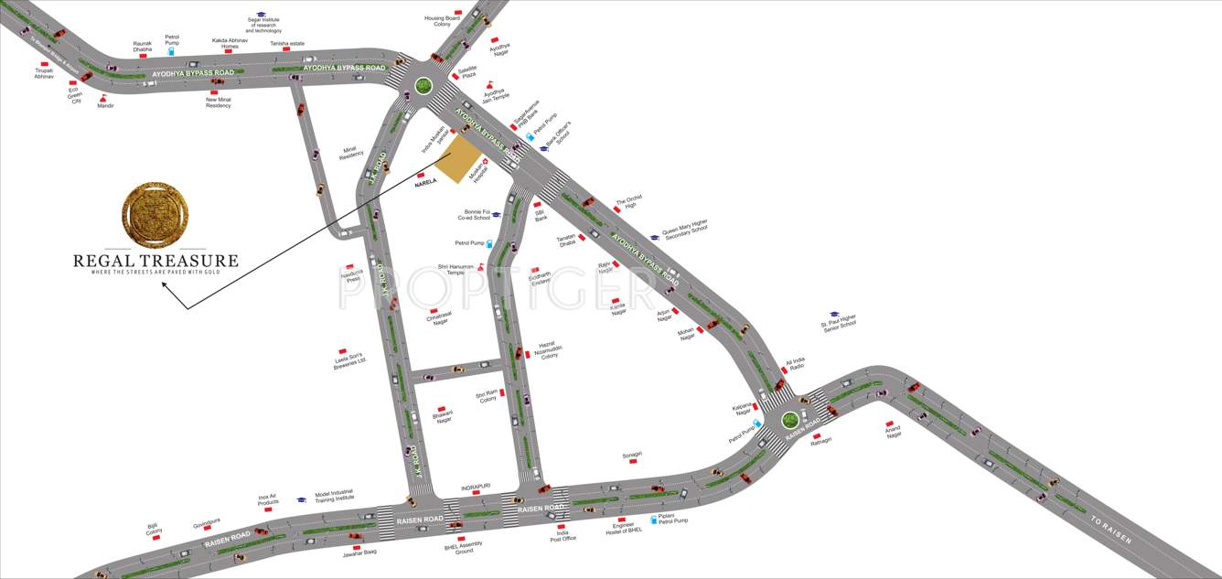 treasure Images for Location Plan of Regal Treasure