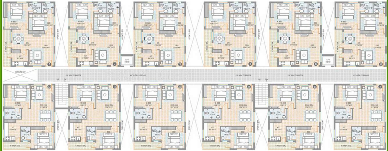 green valley apartment Images for Cluster Plan of Siva Green Valley Apartment