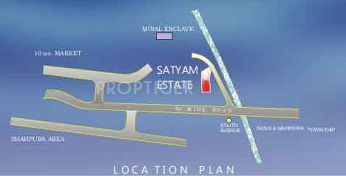 rsr housing and construction pvt ltd satyam estate Location Plan