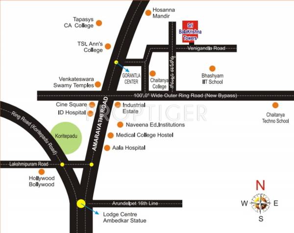 Images for Location Plan of Balakrishna Towers Images for Location Plan of Balakrishna Towers