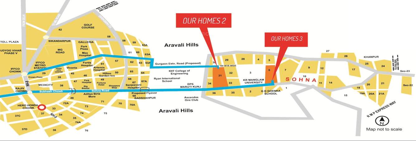  our homes 3 Images for Location Plan of Arete Our Homes 3