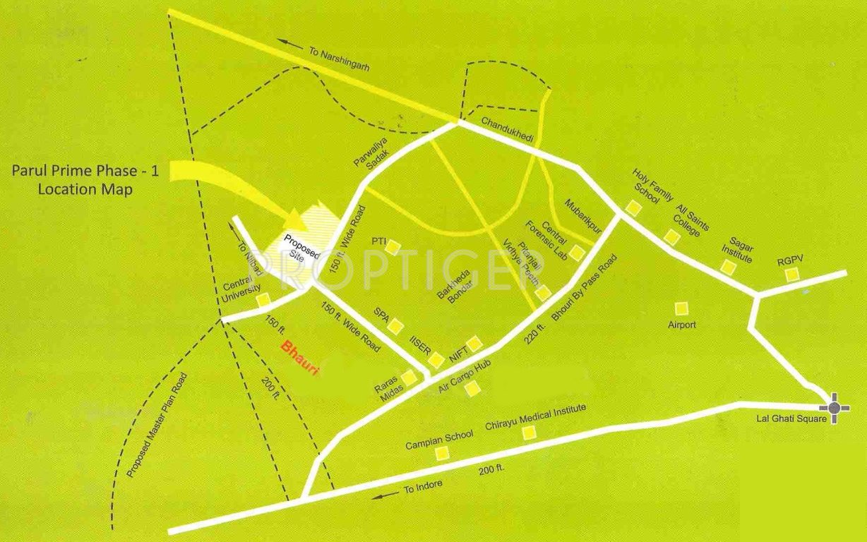 Images for Location Plan of Parul Colonizers And Developers Parul Prime Phase I