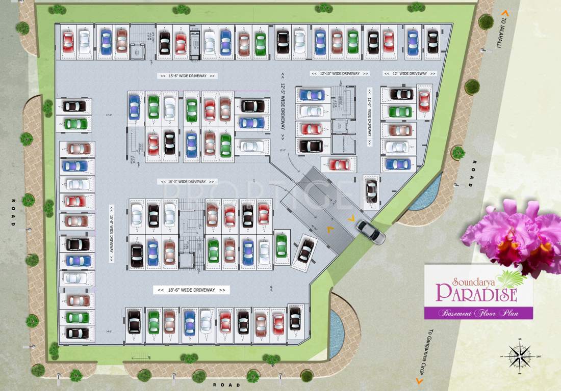  paradise Images for Cluster Plan of Soundarya Paradise