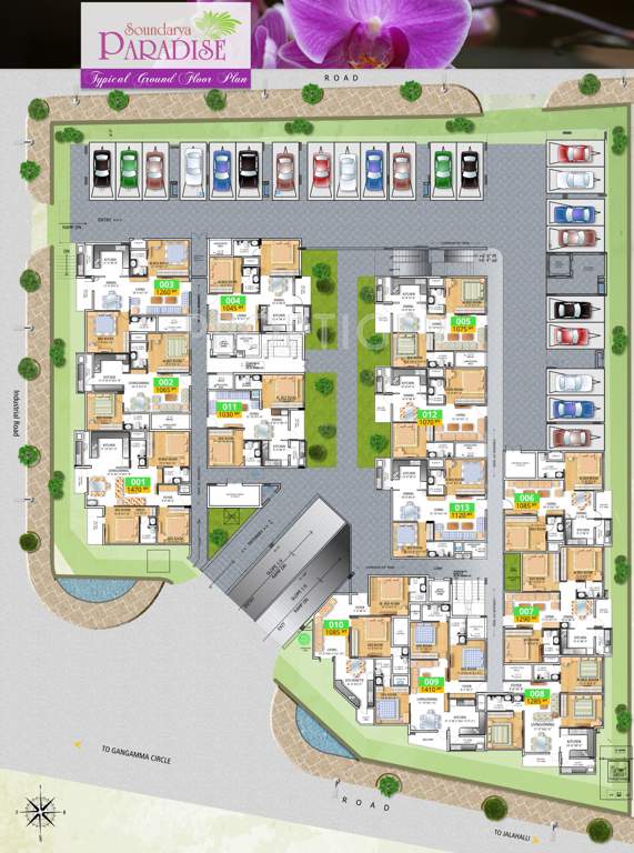  paradise Images for Cluster Plan of Soundarya Paradise