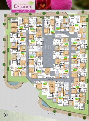  paradise Images for Cluster Plan of Soundarya Paradise