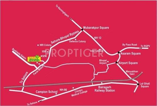 global-megaventure-pvt-ltd suncity-greens Location Plan