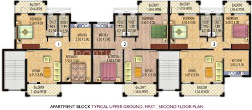 Images for Cluster Plan of Micon Autumn Leaves Apartment