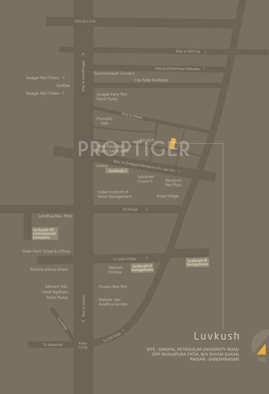  luvkush 4 Images for Location Plan of Shree Real Luvkush 4