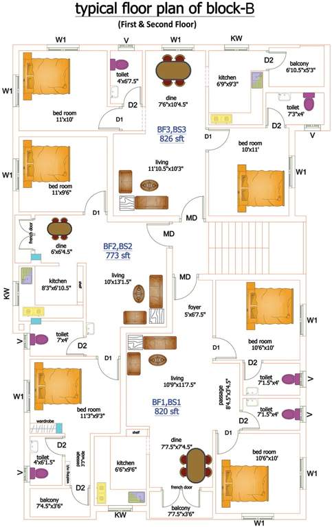 Images for Cluster Plan of U and V Builders Nandavanam