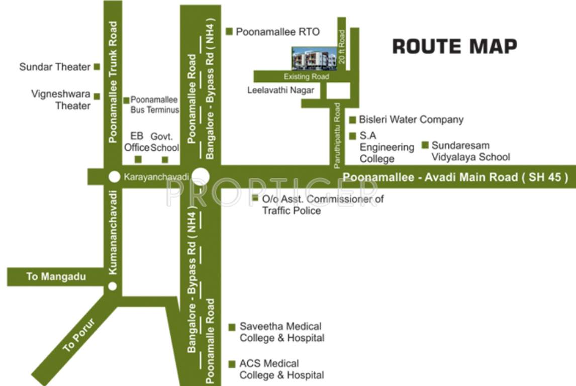 Images for Location Plan of U and V Builders Nandavanam
