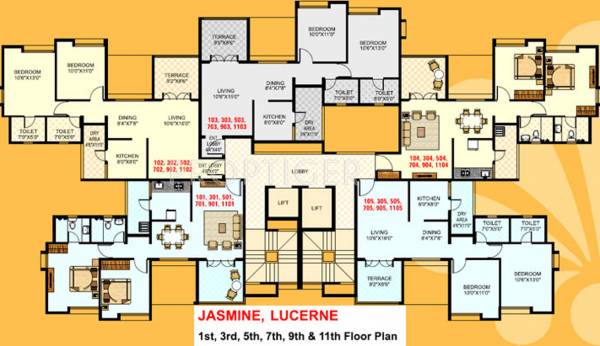 Images for Cluster Plan of Gulmohar Renaissance Images for Cluster Plan of Gulmohar Renaissance