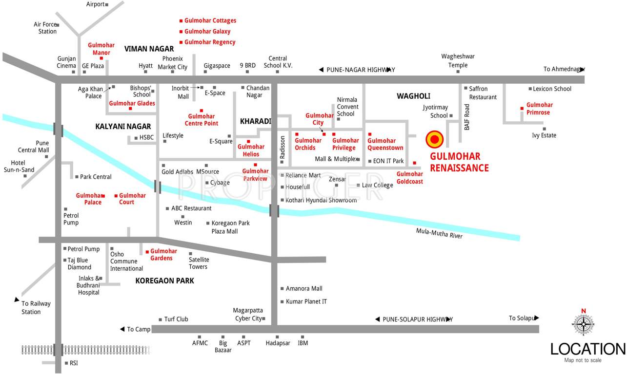 renaissance Images for Location Plan of Gulmohar Renaissance